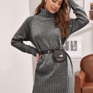Shein Grey Sweater Dress